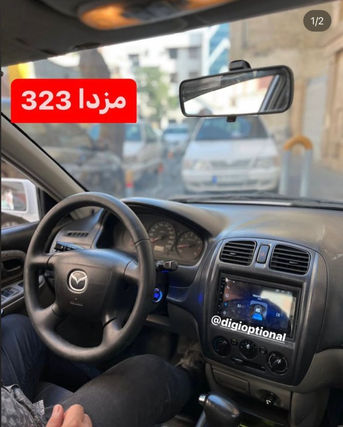 مانیتور اندروید فابریک مزدا 323 سایز ۷ اینچ با قاب و سوکت فابریک+هدیه❤ - تصویر 1