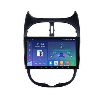مانیتور اندروید فابریک پژو 206 با قاب و سوکت فابریک+هدیه❤